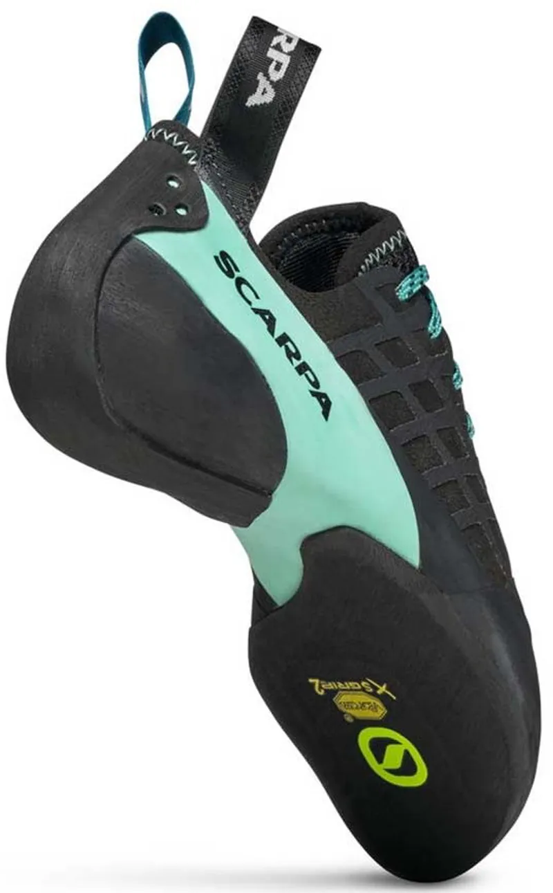 Scarpa Womens Instinct Lace Climbing Shoes - Black-Aqua-3